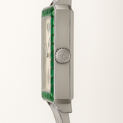 Vintage Emerald Luxe Timepiece