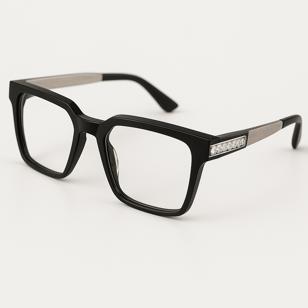Unisex Gold Diamond Optical Glasses
