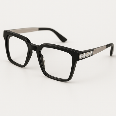 Unisex Gold Diamond Optical Glasses