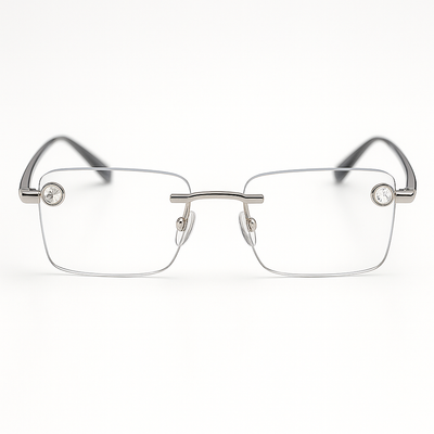 Frameless Gold Optical Glasses – Unisex