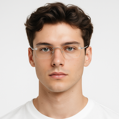 Frameless Gold Optical Glasses – Unisex