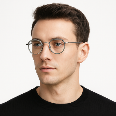 Classic White Gold & Diamond luxury Specs