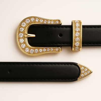 Designer Gold & Diamond Waist Belt