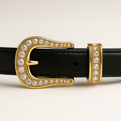 Designer Gold & Diamond Waist Belt