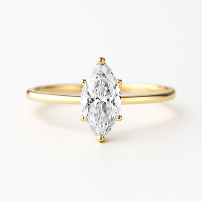 Classic Marquise Solitaire Ring