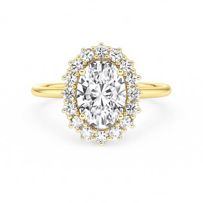 SY Center Oval with side diamonds