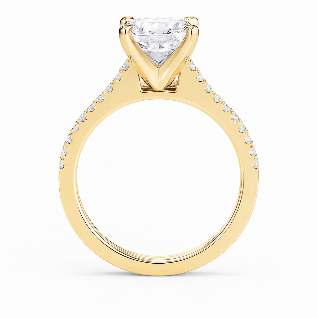 Elite Dual Pavé Princess Ring