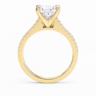 Elite Dual Pavé Princess Ring