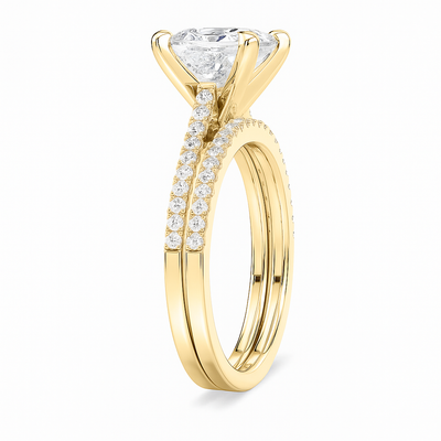 Elite Dual Pavé Princess Ring
