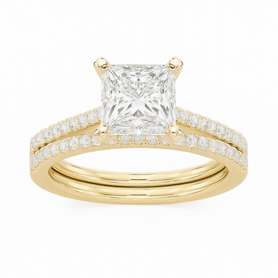 Elite Dual Pavé Princess Ring