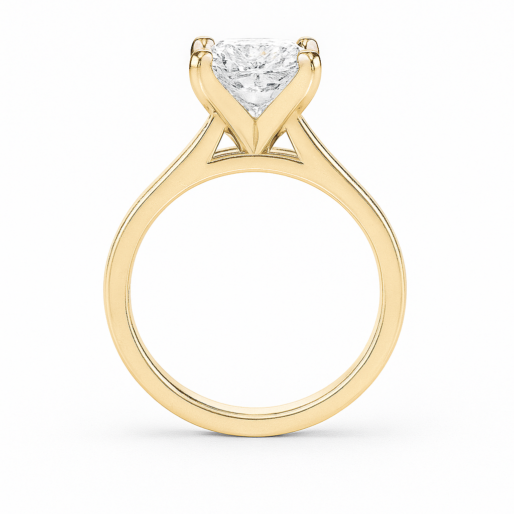 Princess-Cut Dual Band Ring