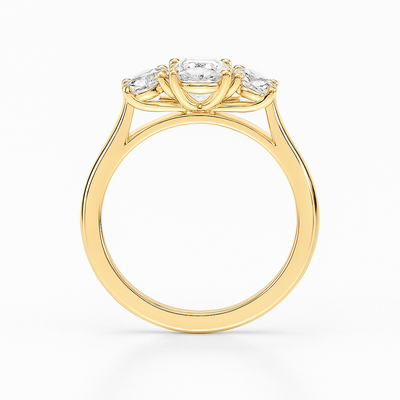Oval Trio Diamond Ring