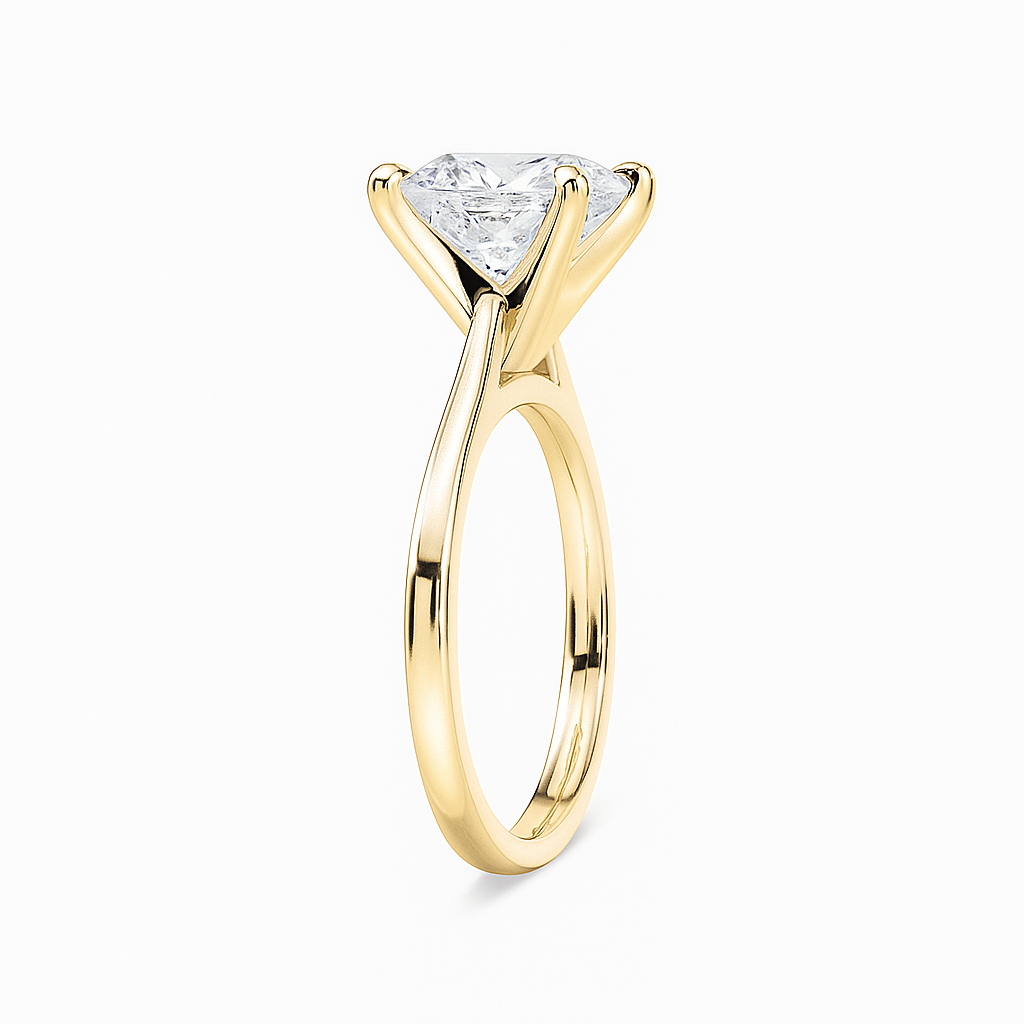 Classic Princess Solitaire Ring