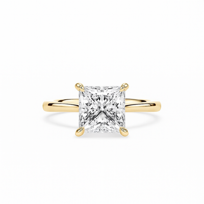 Classic Princess Solitaire Ring