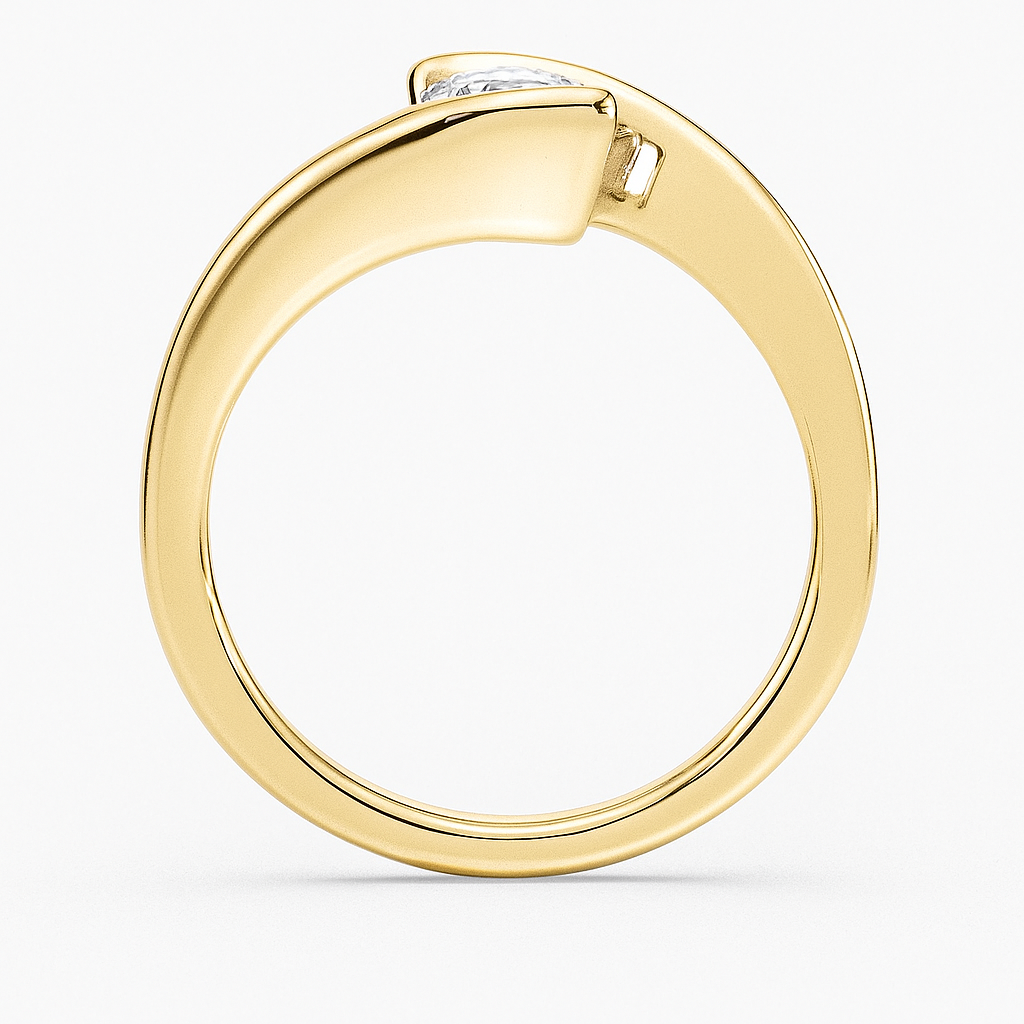 Classic Twist Round Solitaire Ring
