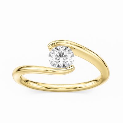 Classic Twist Round Solitaire Ring