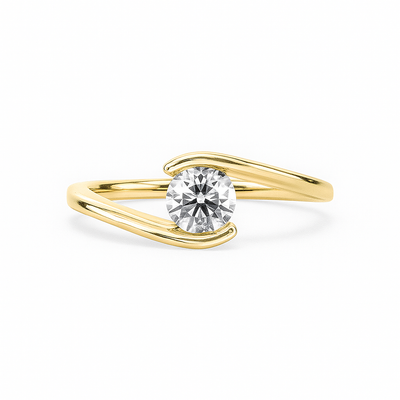 Classic Twist Round Solitaire Ring