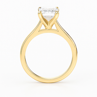Classic Emerald Solitaire Ring