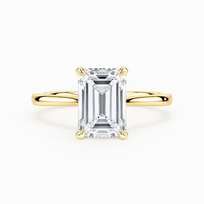 Classic Emerald Solitaire Ring