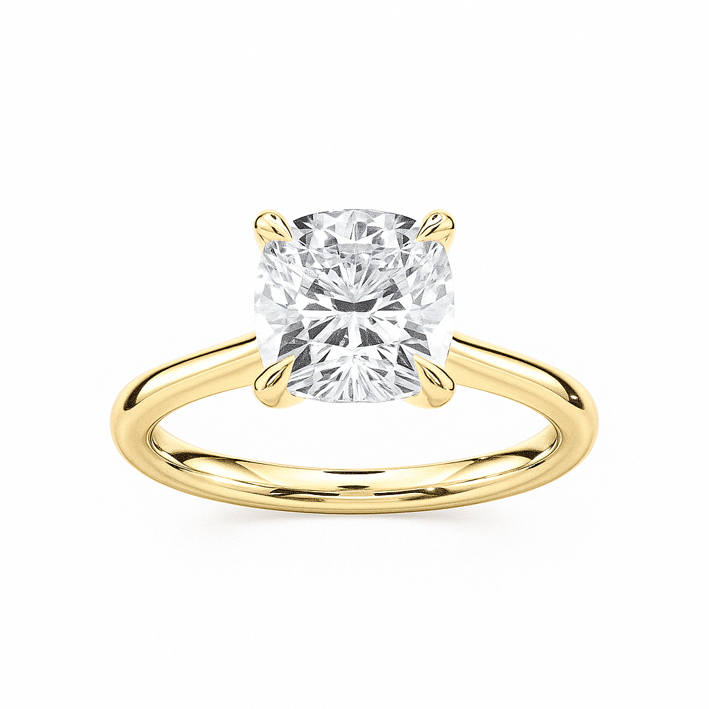 Classic Cushion Solitaire Ring