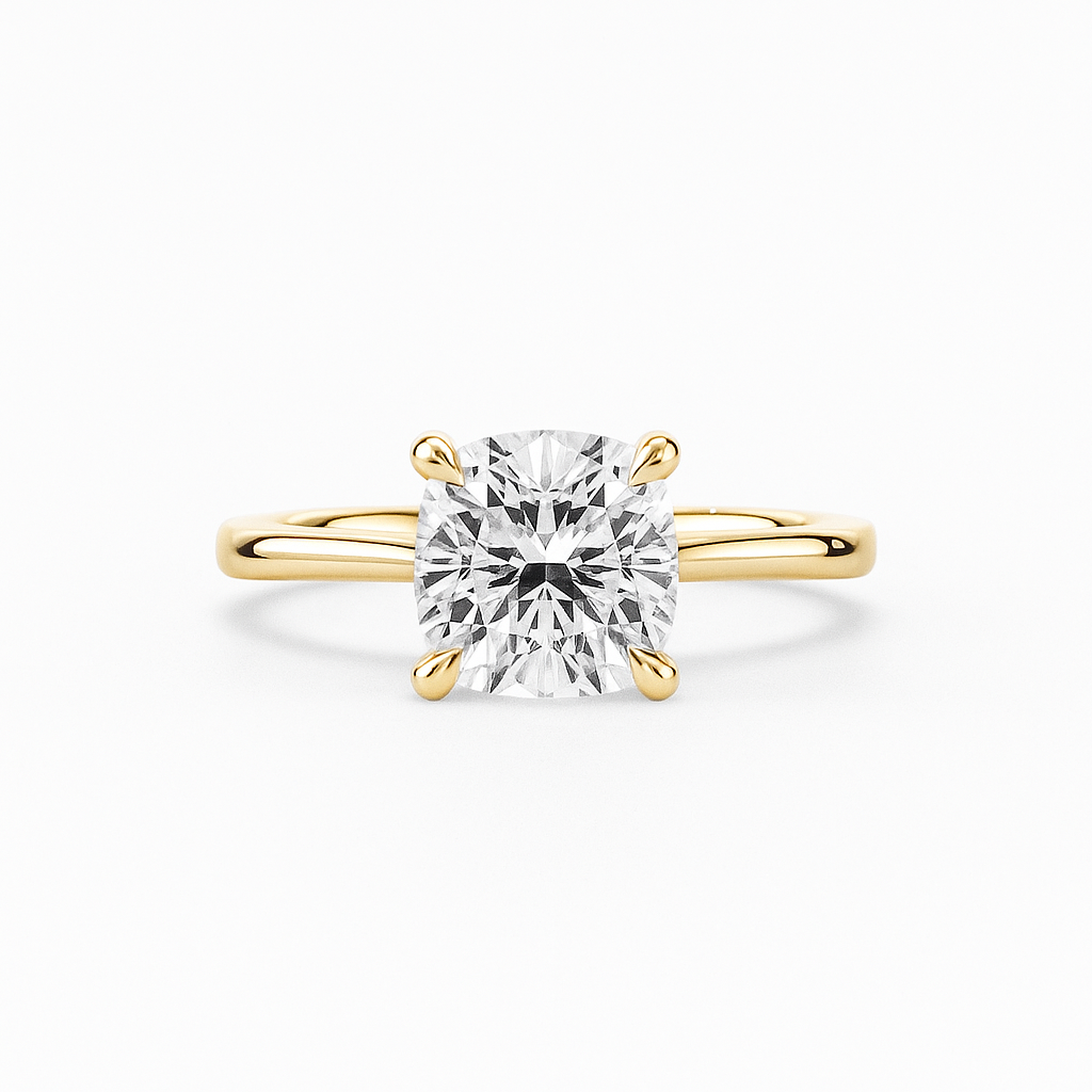 Classic Cushion Solitaire Ring