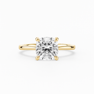Classic Cushion Solitaire Ring