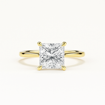 Classic Princess Solitaire Ring