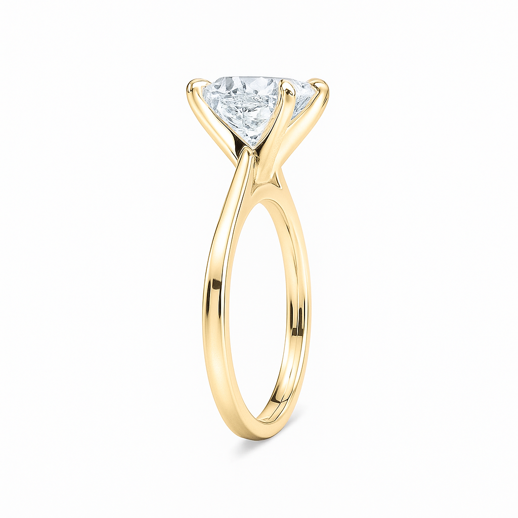 Classic Princess Solitaire Ring