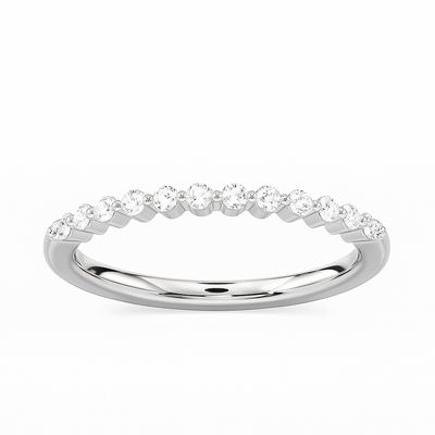 White Gold Half-Eternity Band