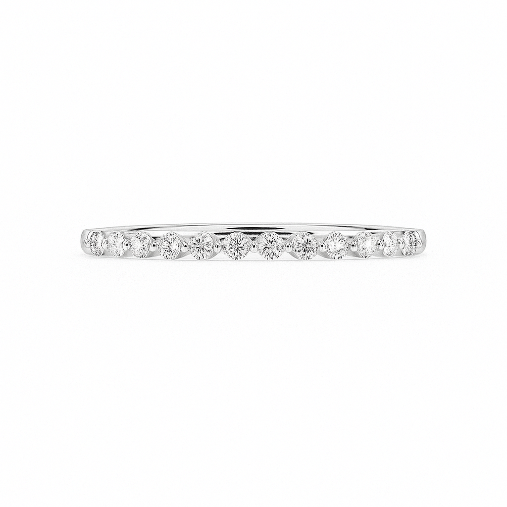 White Gold Half-Eternity Band
