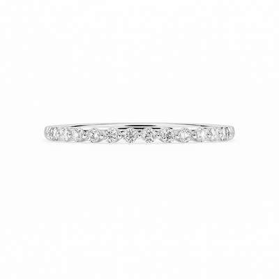 White Gold Half-Eternity Band