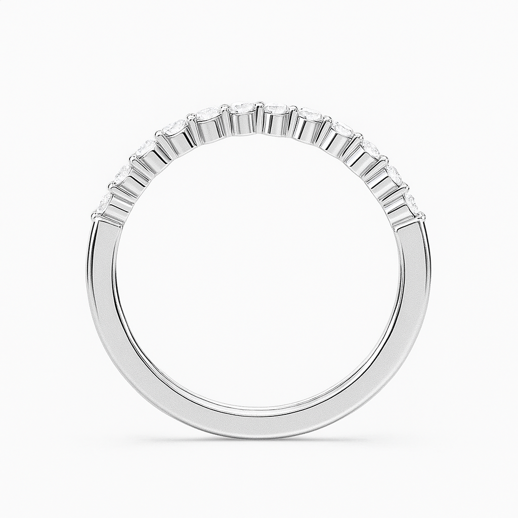 White Gold Half-Eternity Band