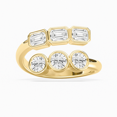 Emerald Round Radiance Ring