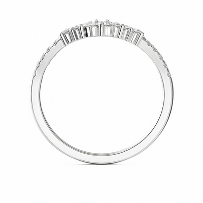 V-shape Diamond Vanki Ring
