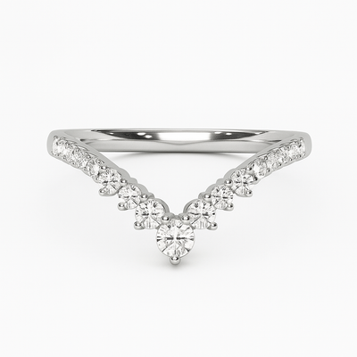 V-shape Diamond Vanki Ring