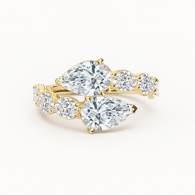 Pear Shape Flex Ring