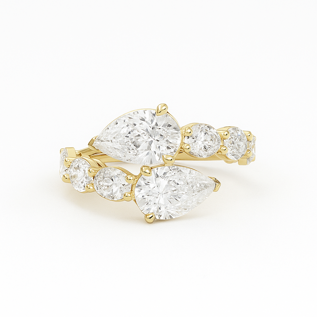Pear Shape Flex Ring