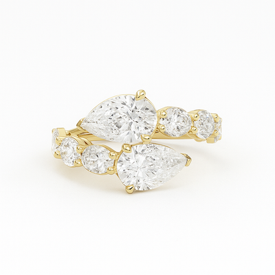 Pear Shape Flex Ring