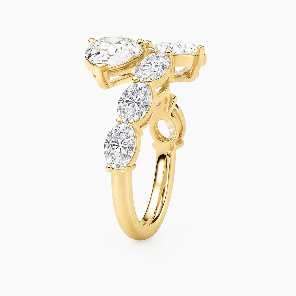 Pear Shape Flex Ring