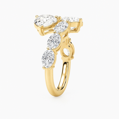 Pear Shape Flex Ring