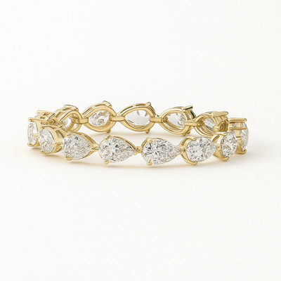 Radiant Pear Diamond Bangle