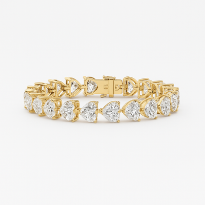 Heart Shape Tennis Bracelet
