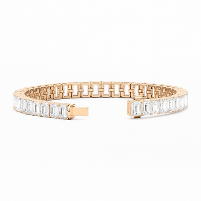 Emerald Diamond Statement Bracelet