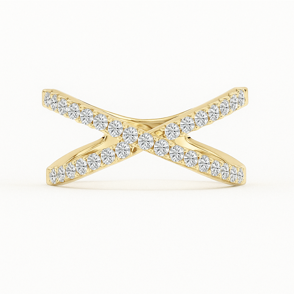Twisted Diamond Ring