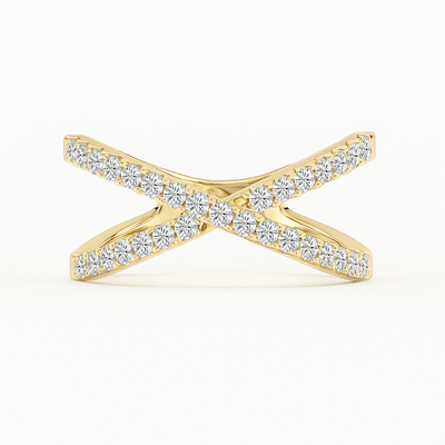 Twisted Diamond Ring