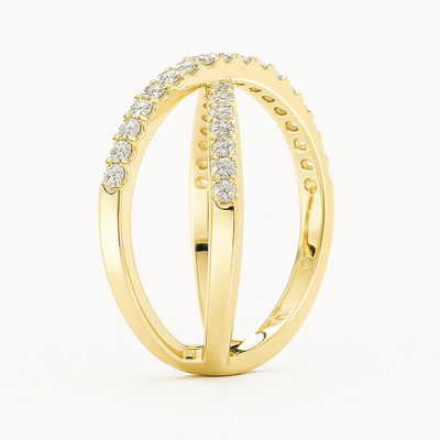 Twisted Diamond Ring