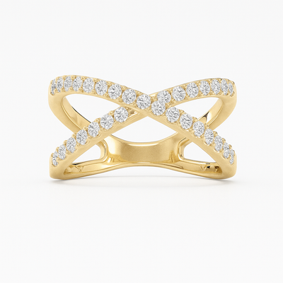 Twisted Diamond Ring