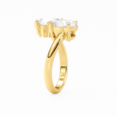 Twin Heart Diamond Ring