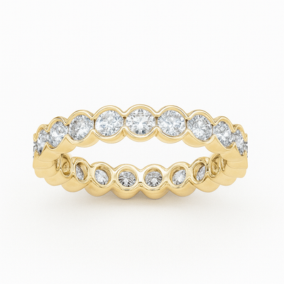 Round Bezel Eternity Band