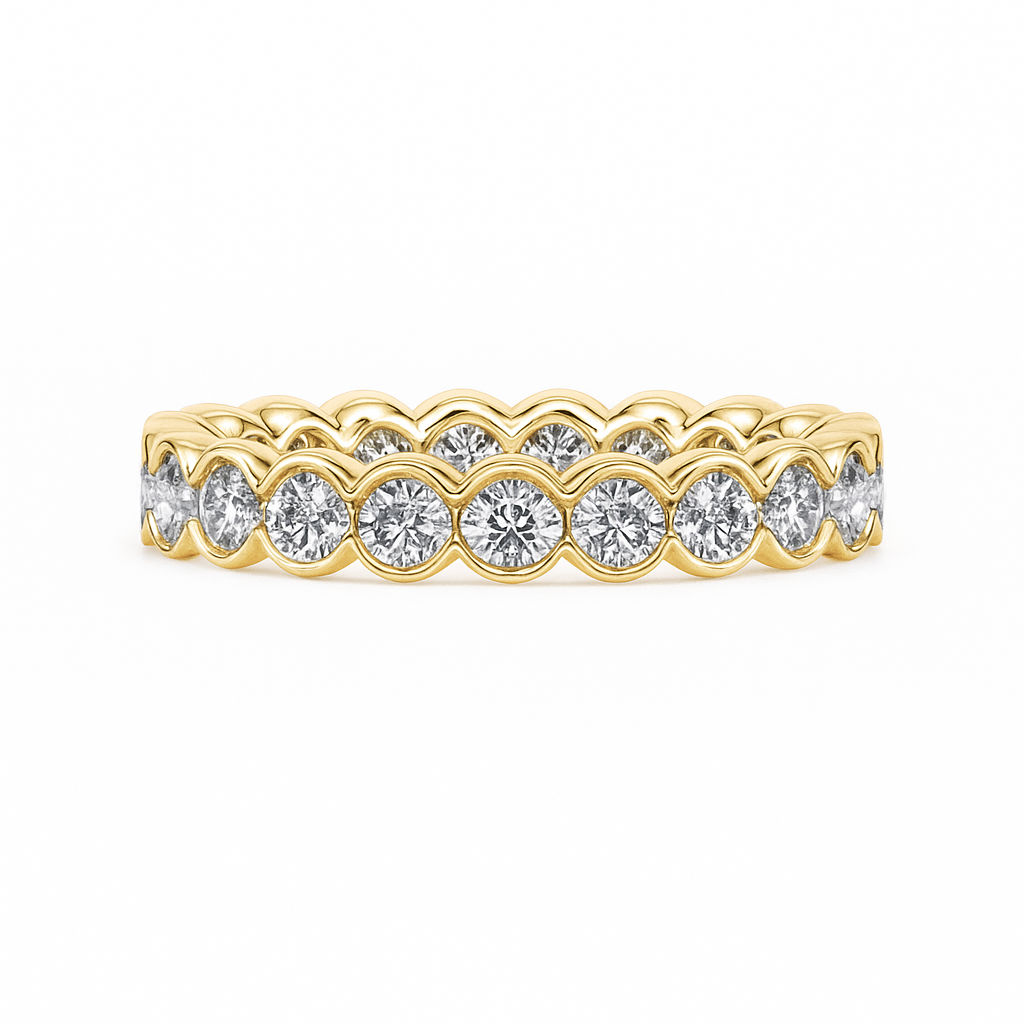 Round Bezel Eternity Band